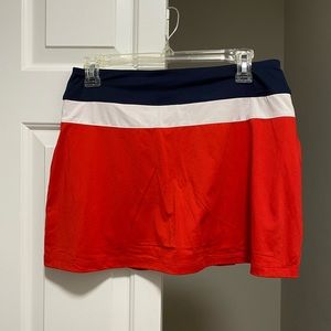 FILA Tennis Skirt with Built in Shorts Red